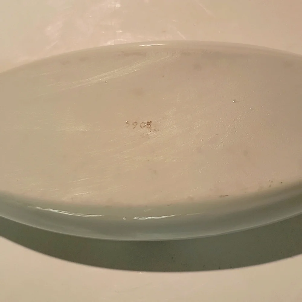 VINTAGE PORCELAIN HAND PAINTED FLORAL MORIAGE VANITY TRAY